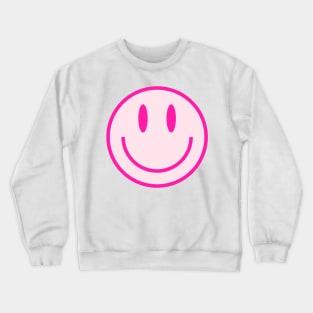 Smiley Face Pink Crewneck Sweatshirt